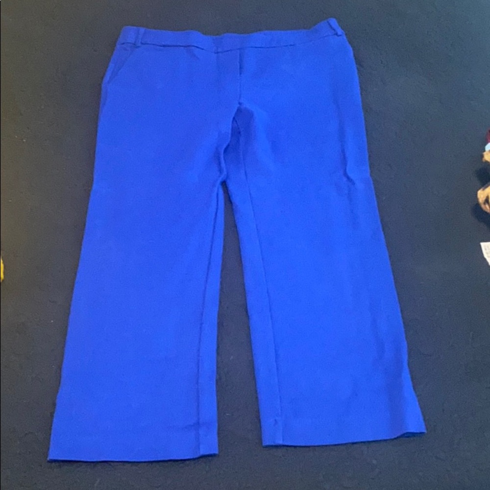 Blue capri pants